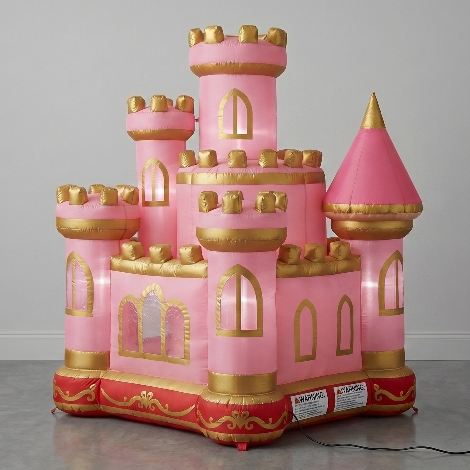 Princess Castle Pink and Gold Inflatable Yard 6' Foot Decoration Party Prop Sign Holiday Birthday