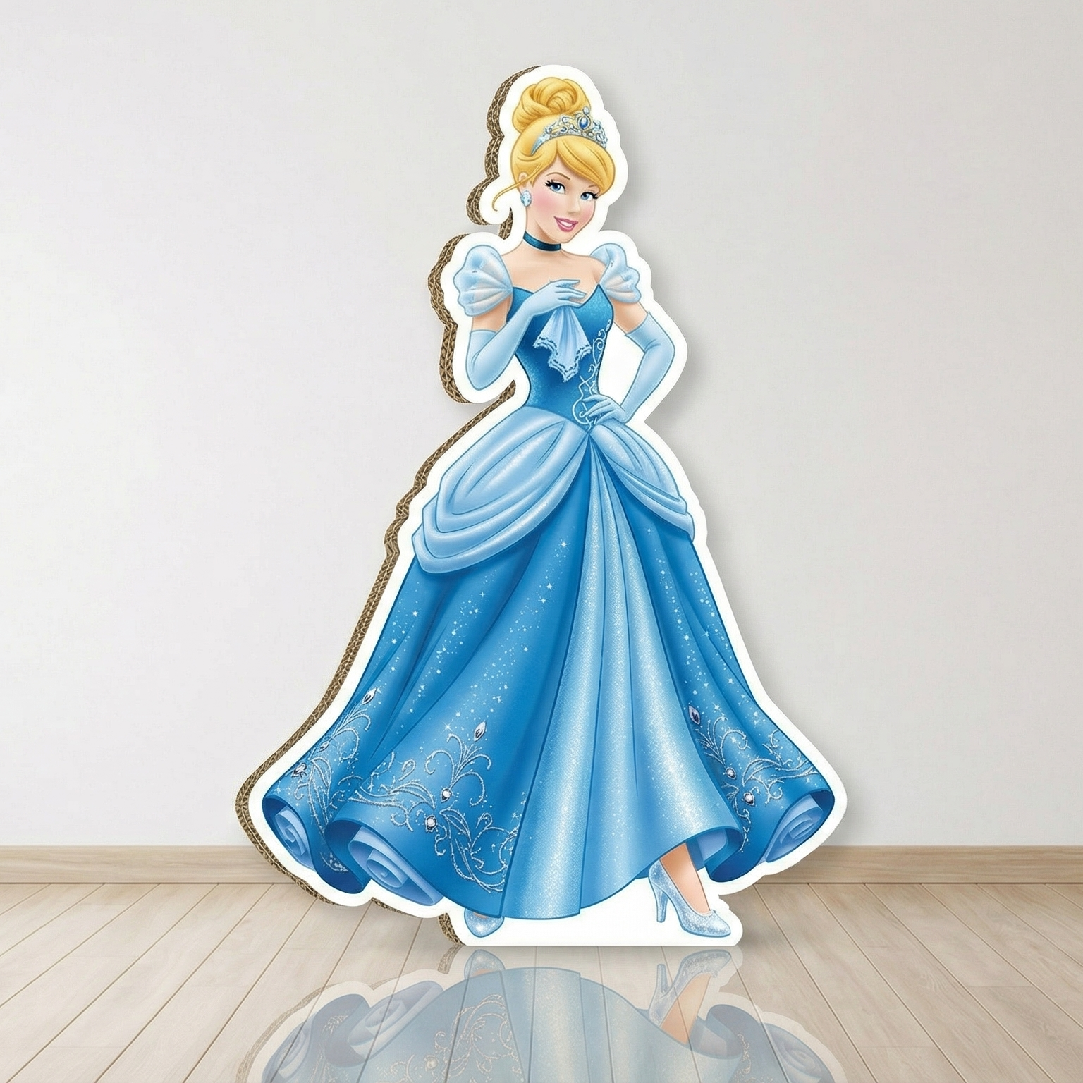 Princess Cinderella Cardboard Cutout Yard Sign Life Size Prop Decoration Party Birthday