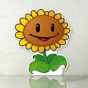 Plants vs Zombies Sunflower Cardboard Cutout Yard Sign Life Size Prop Decoration Party Birthday
