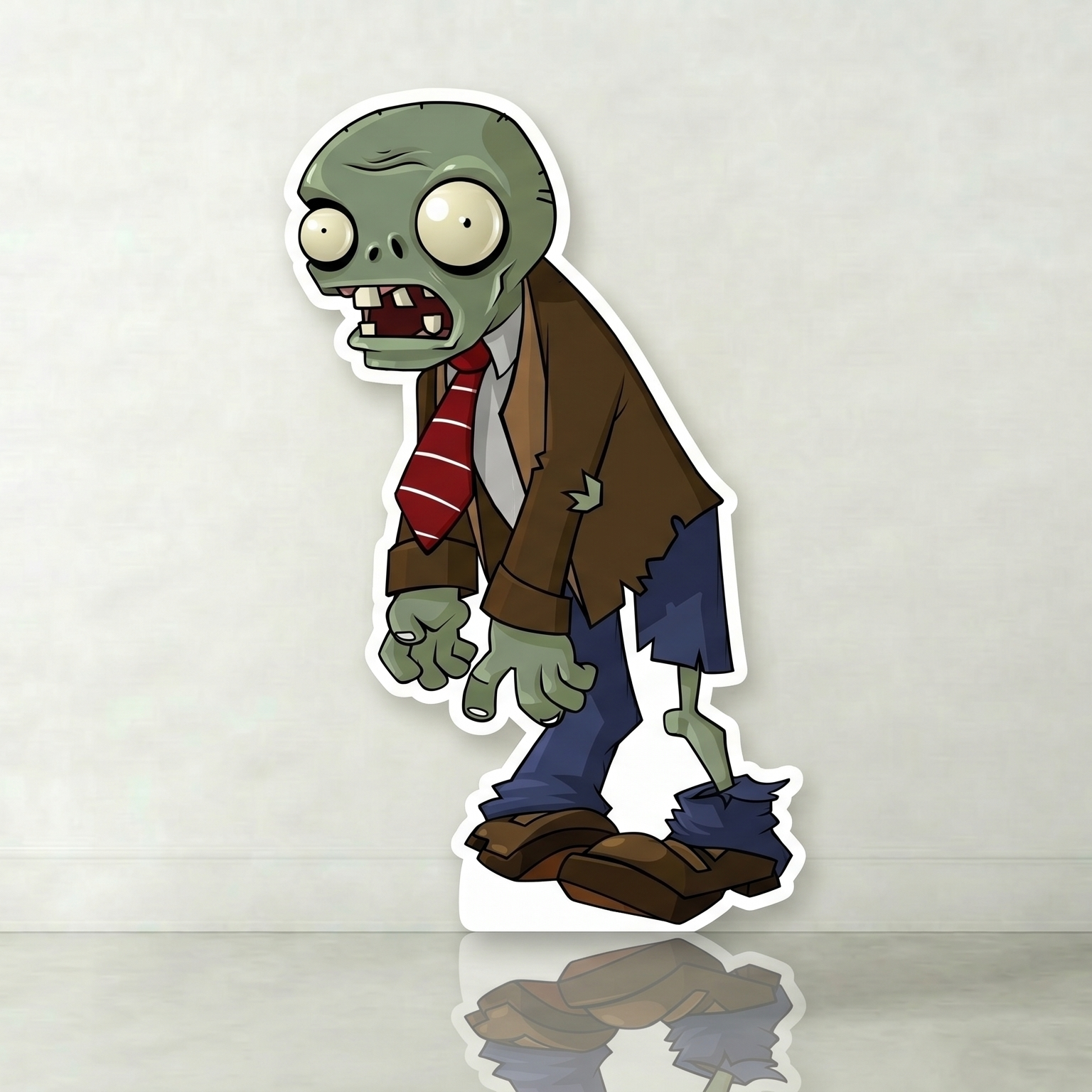Plants vs Zombies Zombie Cardboard Cutout Yard Sign Life Size Prop Decoration Party Birthday