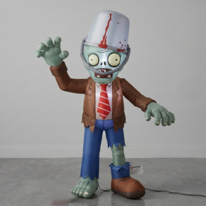 Plants vs Zombies Zombie BucketHead Inflatable Yard 6' Foot Decoration Party Prop Sign Holiday Birthday