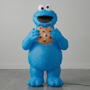 Sesame Street Cookie Monster Blow Up Inflatable Yard 5" Foot Decoration Party Prop Sign Holiday Birthday