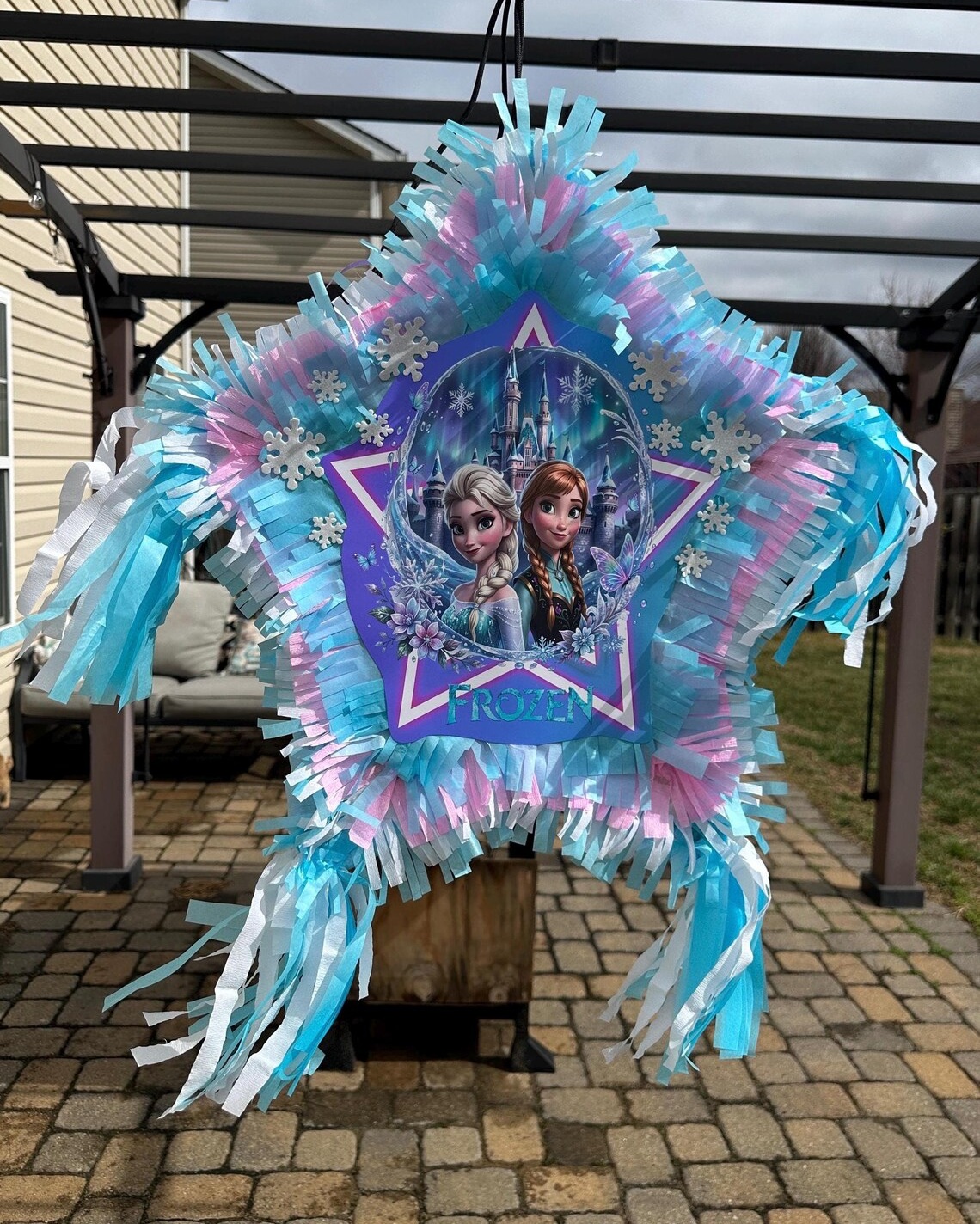 Frozen Princess Elsa Anna Star 3D Pinata 24" inch Decoration Party Birthday Decor Gift