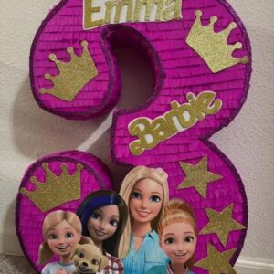 Barbie and Friends Number 3D Pinata 24" inch Decoration Party Birthday Decor Gift