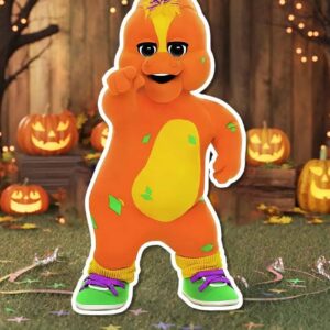 Barney the Purple Dinosaur Riff 4 Foot Coroplast Cutout Yard Sign Life Size Prop Decoration Party Birthday