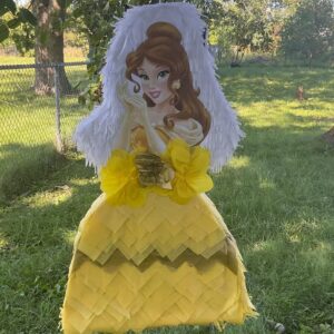 Princess Belle Beauty and the Beast 3D Pinata 24" inch Decoration Party Birthday Decor Gift