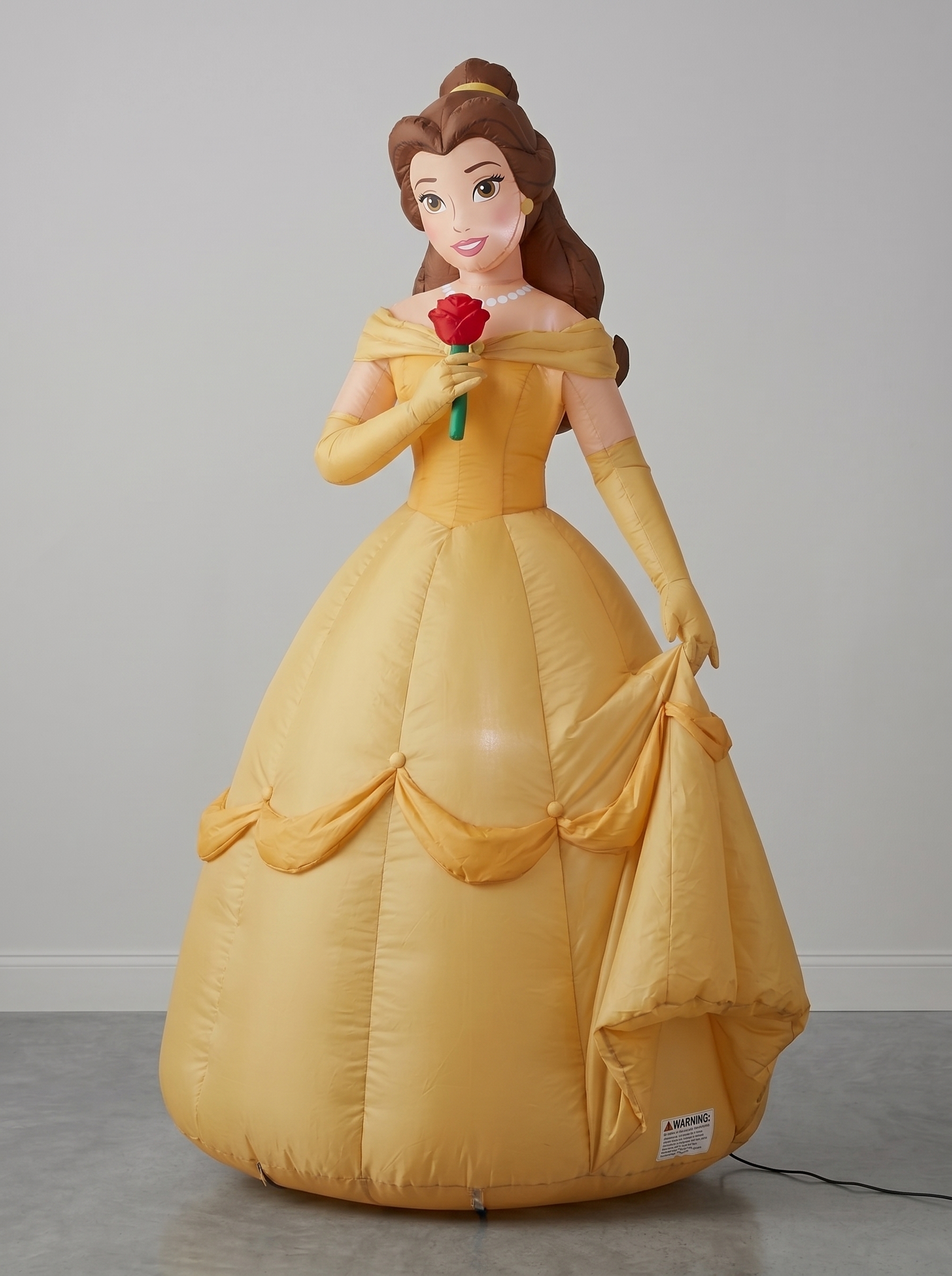 Princess Belle Beauty and The Beast Inflatable Yard 5' Foot Decoration Party Prop Sign Holiday Birthday