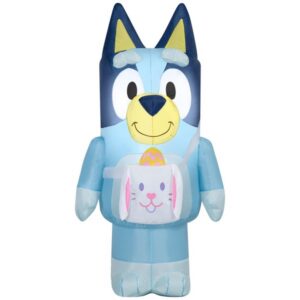 Bluey Heeler Bunny Basket Inflatable Yard 4' Foot Decoration Party Prop Sign Holiday Birthday