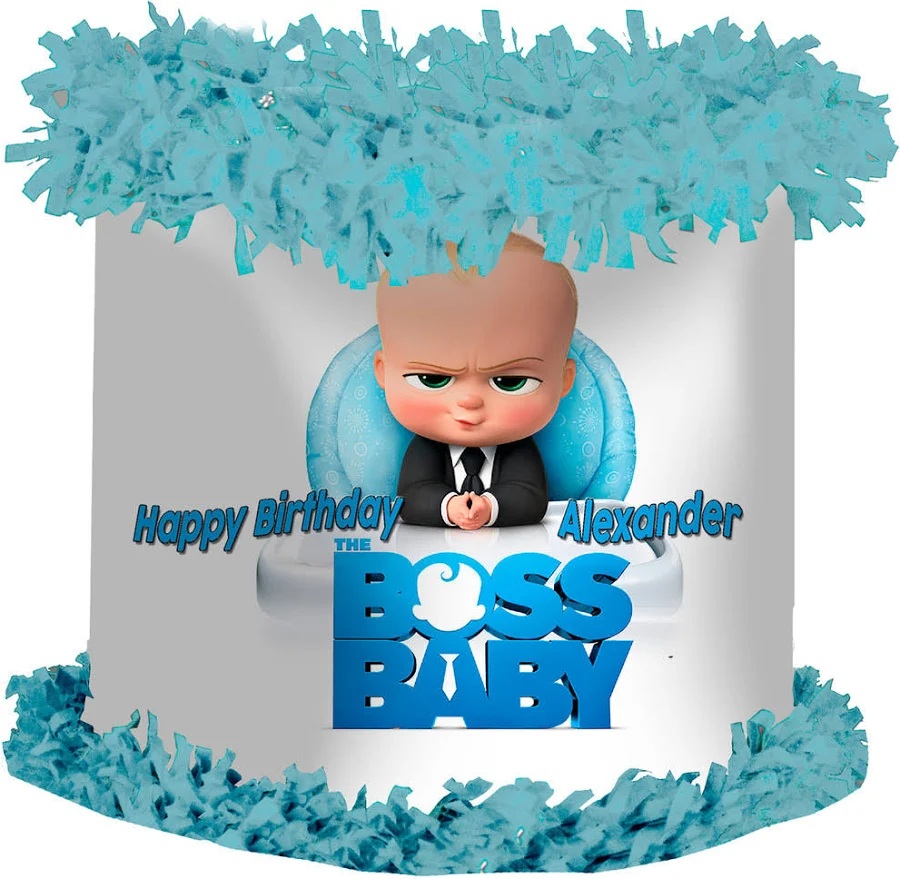 Boss Baby Boy Personalized Name 3D Pinata 24" inch Decoration Party Birthday Decor Gift