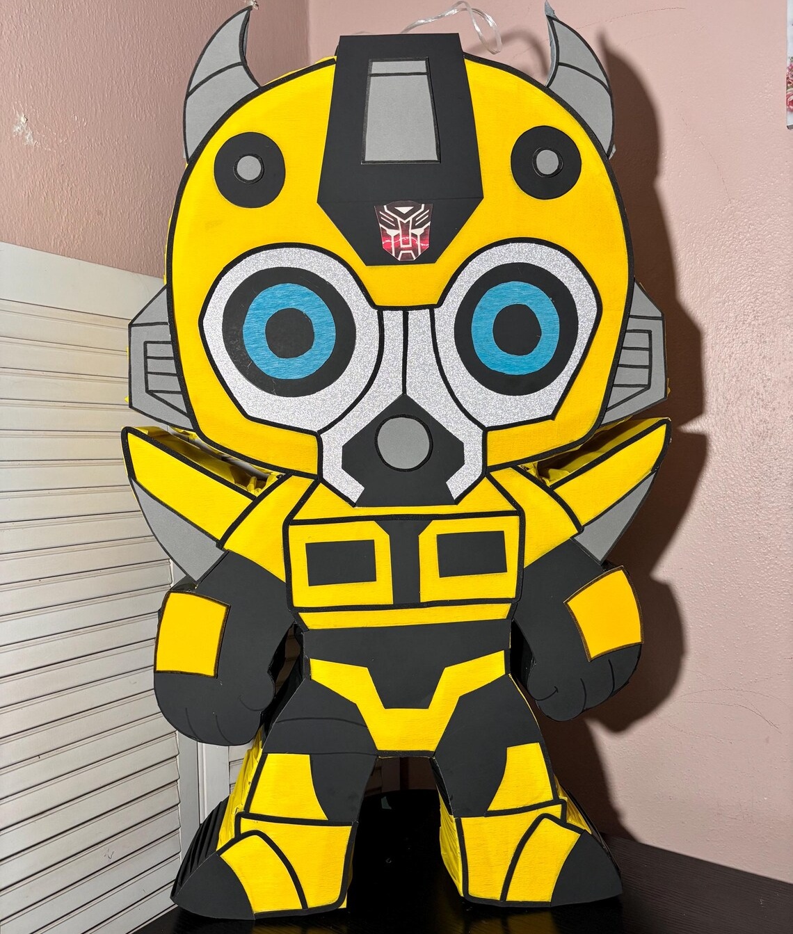 Transformers Bumblebee Chibi Cute 3D Pinata 24" inch Decoration Party Birthday Decor Gift