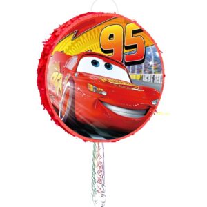 Cars Lightning McQueen Round 3D Pinata 24" inch Decoration Party Birthday Decor Gift