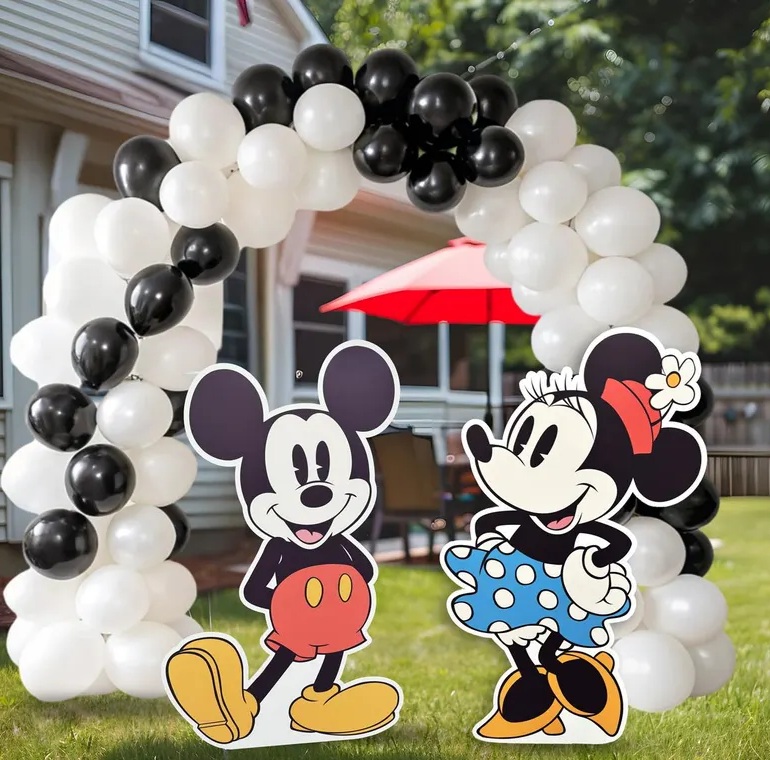 Classic Mickey Minnie Mouse Coroplast Cutout Yard Sign Life Size Prop Decoration Party Birthday