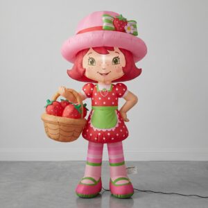 Classic Vintage Strawberry Shortcake Inflatable Yard 4' Foot Decoration Party Prop Sign Holiday Birthday