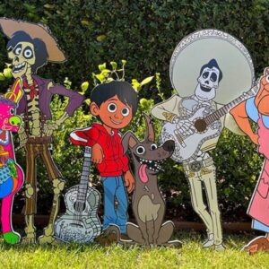 Coco Miguel Family Characters Coroplast Cutout Yard Sign Life Size Prop Decoration Party Birthday