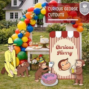 Curious George 4 Foot Coroplast Cutout Yard Sign Life Size Prop Decoration Party Birthday