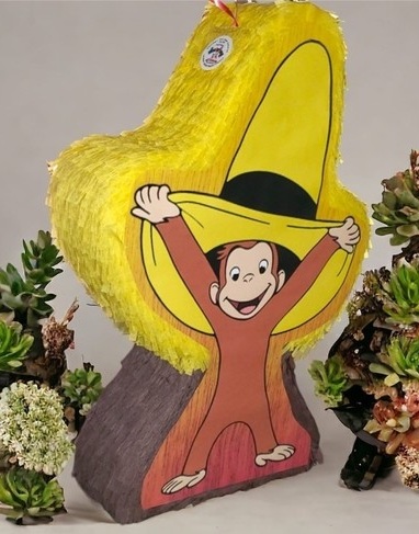 Curious George Monkey with Yellow Hat 3D Pinata 24" inch Decoration Party Birthday Decor Gift