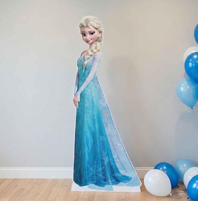 Frozen Princess Elsa 5 Foot Coroplast Cutout Yard Sign Life Size Prop Decoration Party Birthday