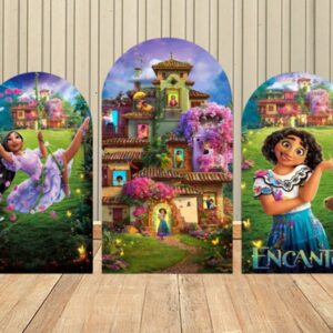 Encanto Fabric Arch Cover Backdrop Background 7.2ft by 4ft Life Size Prop Decoration Party Birthday