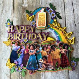 Custom Encanto 3D Cake Topper Personalized Birthday Party Decor Custom Name & Age