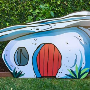 The Flintstones House 5 Foot Coroplast Cutout Yard Sign Life Size Prop Decoration Party Birthday