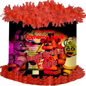 FNAF Five Nights at Freddy's Personalized 3D Pinata 24" inch Decoration Party Birthday Decor Gift