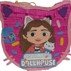 Gabby's Dollhouse Cat Shaped Personalized 3D Pinata 24" inch Decoration Party Birthday Decor Gift