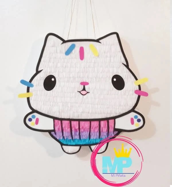 Gabby's Dollhouse Cakey Cat Cupcake 3D Pinata 24" inch Decoration Party Birthday Decor Gift