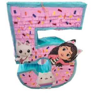 Gabby's Dollhouse and Kitties Number 3D Pinata 24" inch Decoration Party Birthday Decor Gift
