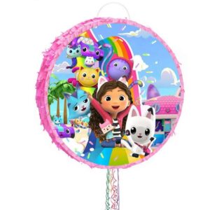 Gabby's Dollhouse Colorful Round 3D Pinata 24" inch Decoration Party Birthday Decor Gift