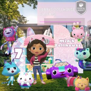 Gabby's Dollhouse 4 Foot Coroplast Cutout Yard Sign Life Size Prop Decoration Party Birthday