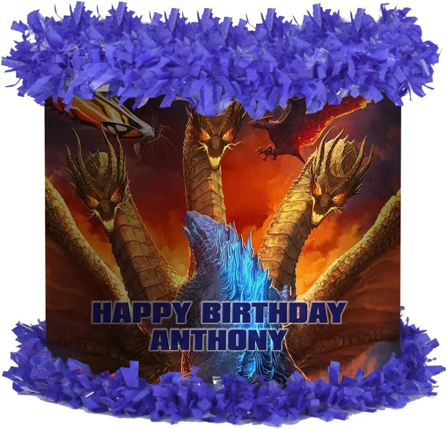 Godzilla KOTM Personalized 3D Pinata 24" inch Decoration Party Birthday Decor Gift