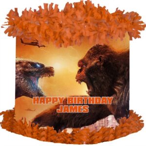 Godzilla vs Kong Personalized 3D Pinata 24" inch Decoration Party Birthday Decor Gift