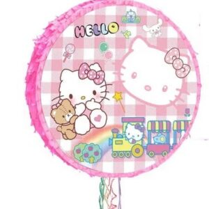 Hello Kitty Cute Train Round 3D Pinata 24" inch Decoration Party Birthday Decor Gift