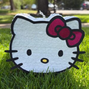 Hello Kitty Face Glitter Bow 3D Pinata 24" inch Decoration Party Birthday Decor Gift