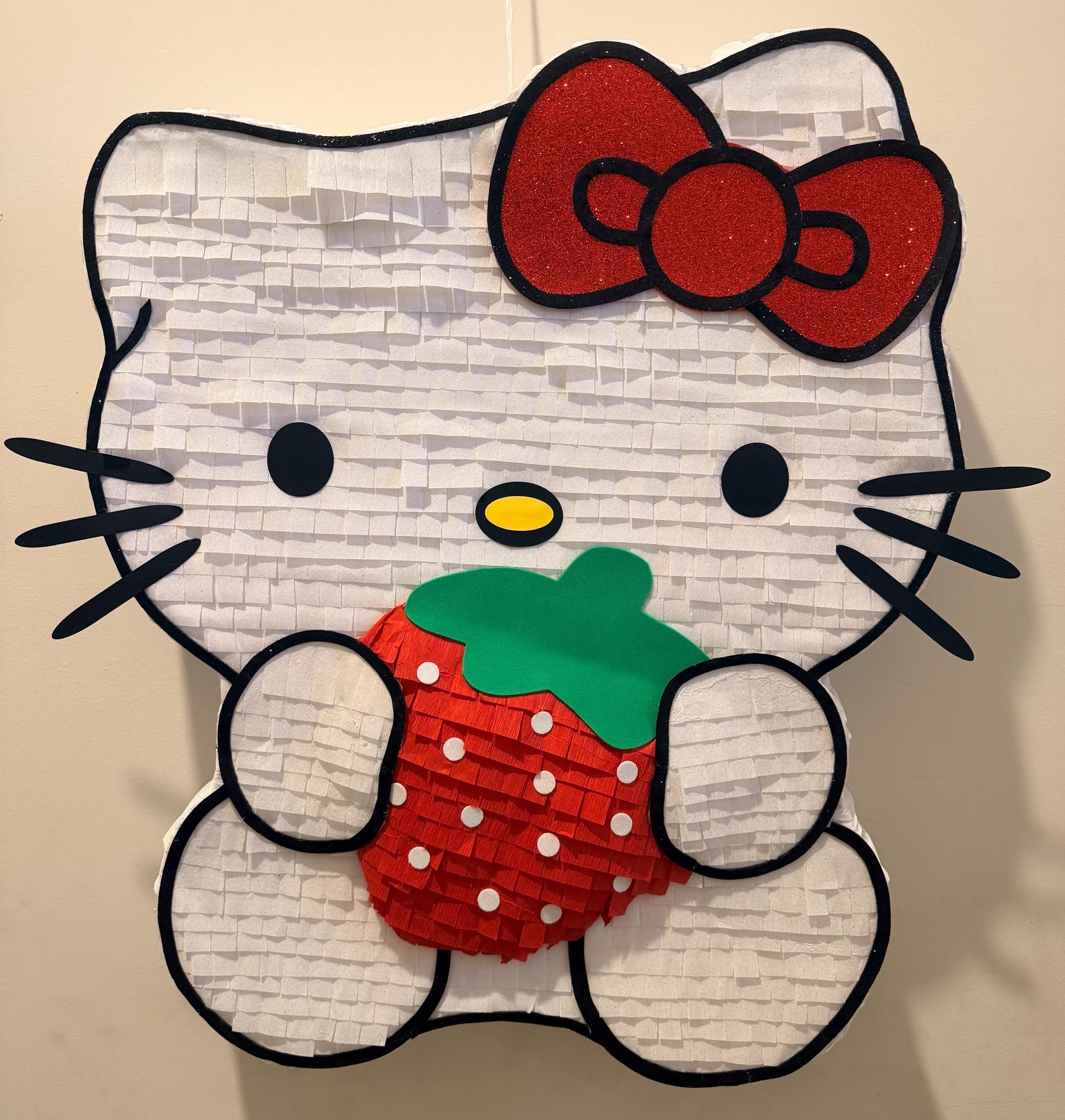 Hello Kitty Strawberry 3D Pinata 24" inch Decoration Party Birthday Decor Gift
