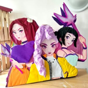 KPop Demon Hunters Huntrix 3D Pinata 24" inch Decoration Party Birthday Decor Gift