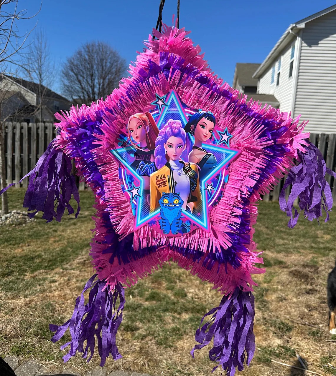KPop Demon Hunters Huntrix Star 3D Pinata 24" inch Decoration Party Birthday Decor Gift