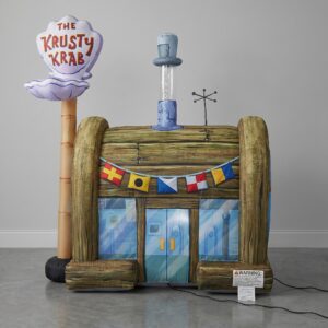 SpongeBob SquarePants The Krusty Krab Restaurant Inflatable Yard 6' Foot Decoration Party Prop Sign Holiday Birthday