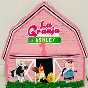 La Granja Pink Personalized 3D Pinata 24" inch Decoration Party Birthday Decor Gift