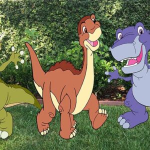 The Land Before Time Ducky Little Foot Chomper Coroplast Cutout Yard Sign Life Size Prop Decoration Party Birthday