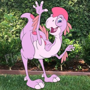 The Land Before Time Ruby 3 Foot Coroplast Cutout Yard Sign Life Size Prop Decoration Party Birthday