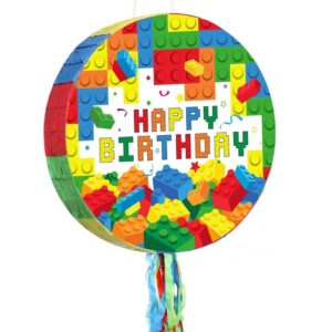 Lego Bricks Happy Birthday 3D Pinata 24" inch Decoration Party Birthday Decor Gift