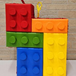 Lego Bricks Multicolor 3D Pinata 24" inch Decoration Party Birthday Decor Gift