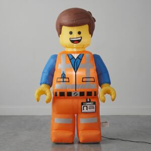 Lego Movie Emmet Inflatable Yard 5' Foot Decoration Party Prop Sign Holiday Birthday