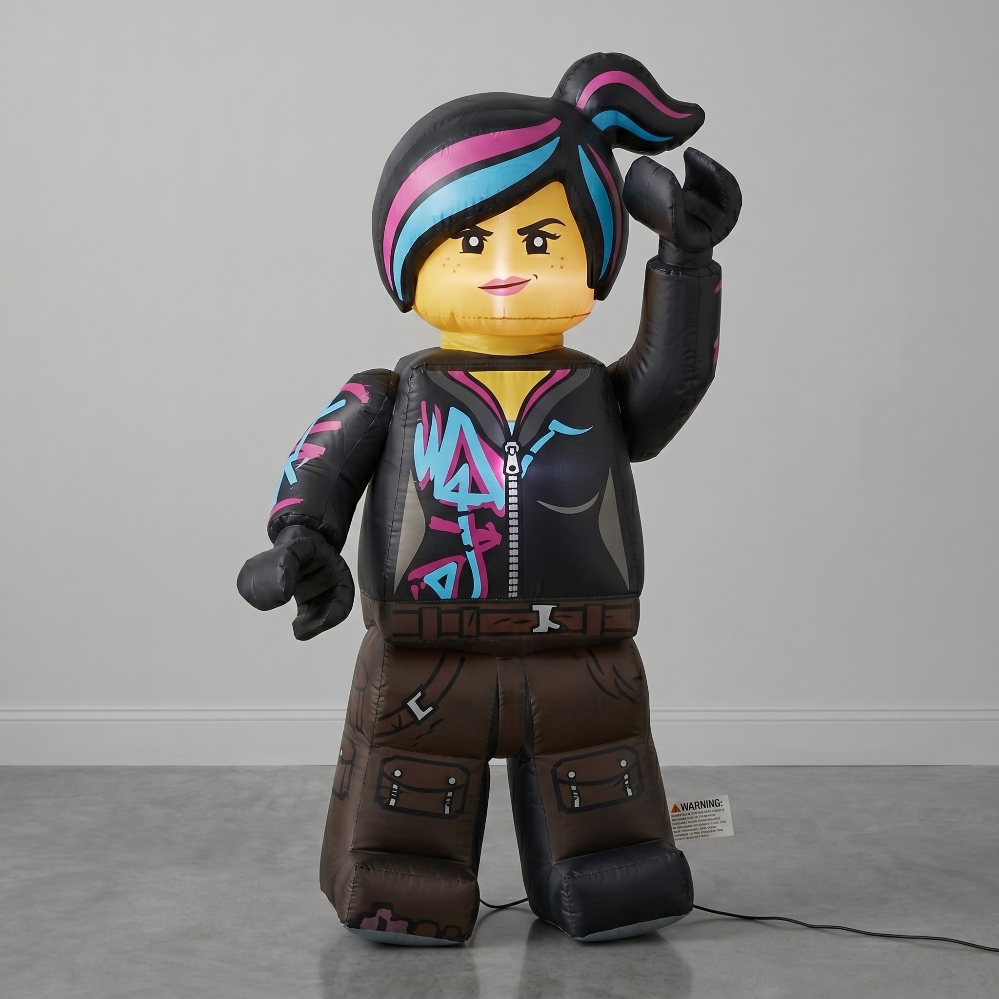 Lego Movie Lucy Wyldstyle Inflatable Yard 5' Foot Decoration Party Prop Sign Holiday Birthday