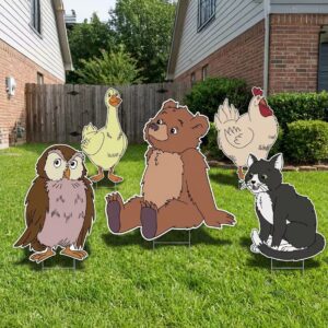 Little Bear Characters Coroplast Cutout Yard Sign Life Size Prop Decoration Party Birthday