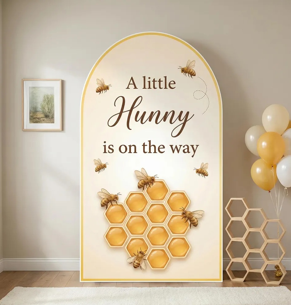 Winnie the Pooh Baby Shower Little Hunny 5 Foot Coroplast Cutout Backdrop Yard Sign Life Size Prop Decoration Party Birthday