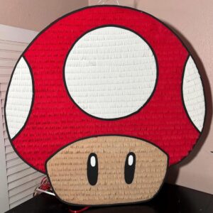 Super Mario Red Mushroom Power Up 3D Pinata 24" inch Decoration Party Birthday Decor Gift