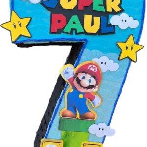 Super Mario Game Personalized Number 3D Pinata 24" inch Decoration Party Birthday Decor Gift