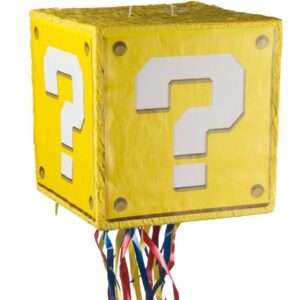 Super Mario Game Question Block 3D Pinata 24" inch Decoration Party Birthday Decor Gift